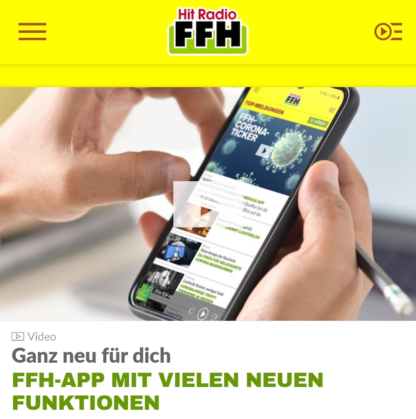 Bendecir Oblea Religioso Neue Apps von Hit Radio FFH: Wichtige Features fehlen - RadioBlog.eu